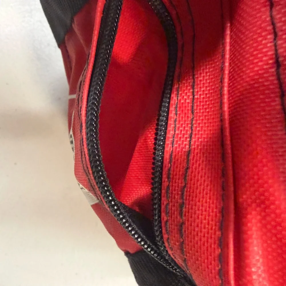 Vintage Marlboro Adventure Team Red Duffel Bag Small Gear Bag 90s Promo